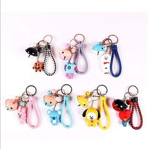 Bts21 keychains (koya, mang, rj, tata and Cooky)